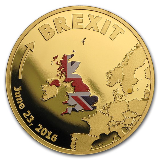 2016 Cook Islands 1/10 oz Gold Brexit Proof 2016 Cook Islands 1/10 oz Gold Brexit Proof